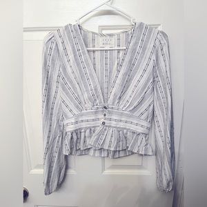 Lost + Wander Button Up Long Sleeve Top